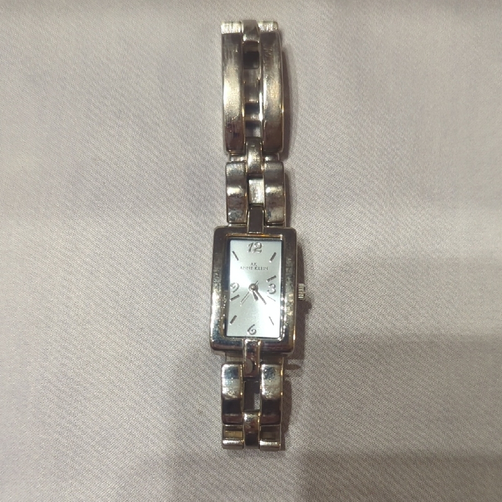 Watch Silver Ann Klein Link Bracelet Style
